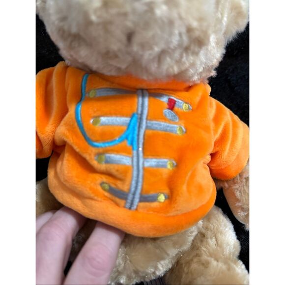 Keel Toys the Beatles Story Liverpool Bear Plush 11'' orange Srgt Peppers Shirt - Picture 2 of 5